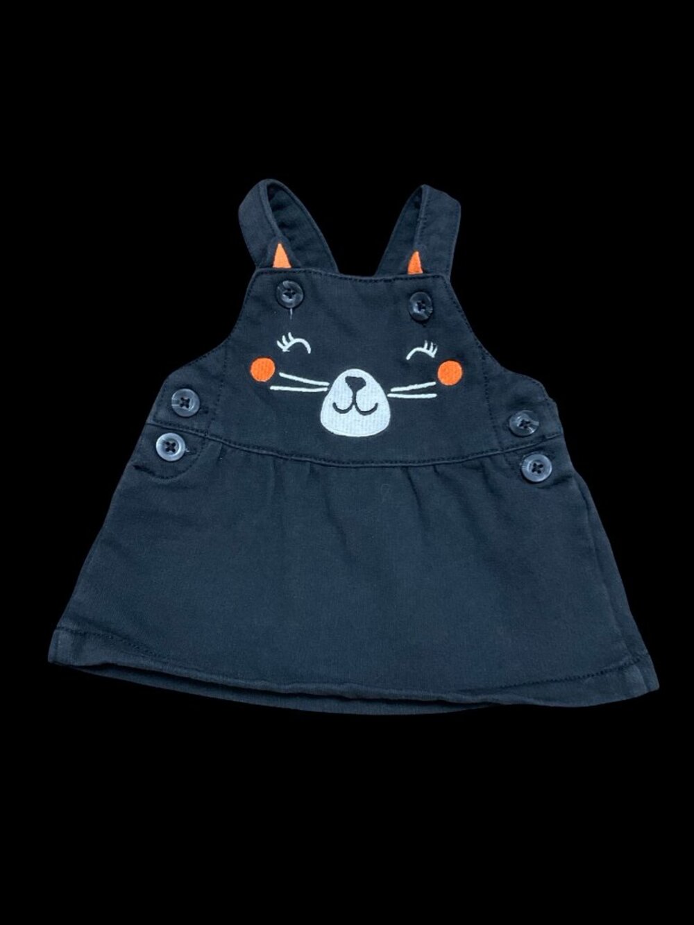 👣 10/$25 - Black Cat Face Embroidered Jumper